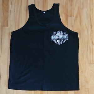 Harley-Davidson Black Sleeveless Top